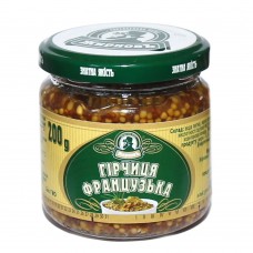 Гірчиця "Французька" ТМ "Жирнов" скло 200г 10шт.ящ